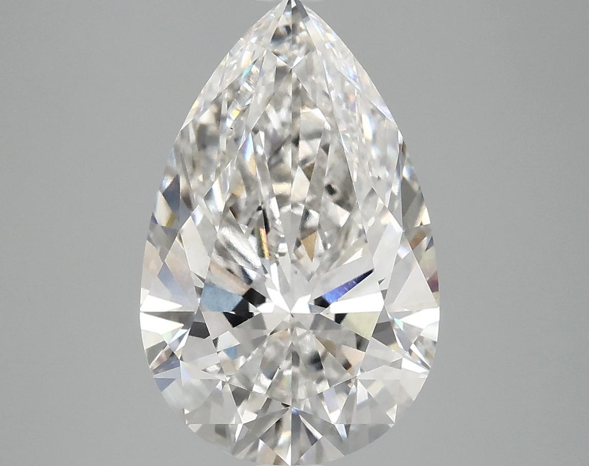4.06 Carat Pear Shaped Ideal Cut VS2 IGI Certified Lab Grown Diamond