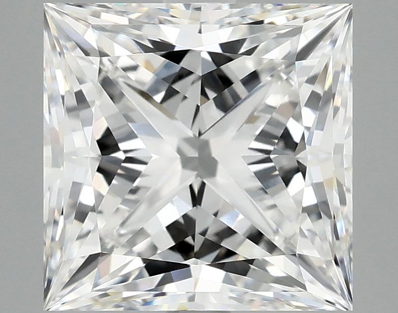 4.13 Carat Princess Shaped Ideal Cut VVS2 IGI Certified Lab Grown Diamond