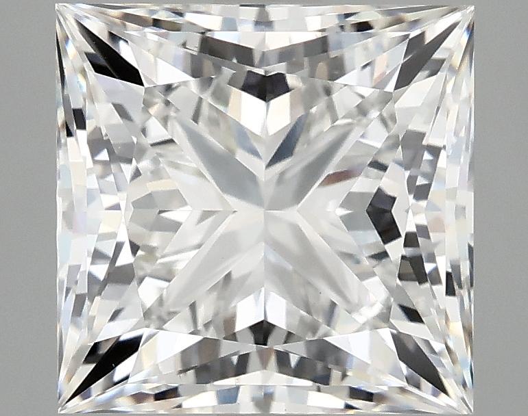 4.08 Carat Princess Shaped Ideal Cut VVS2 IGI Certified Lab Grown Diamond
