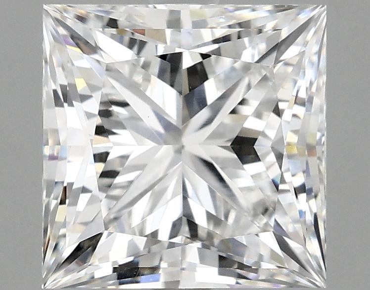 4.08 Carat Princess Shaped Ideal Cut VVS2 IGI Certified Lab Grown Diamond