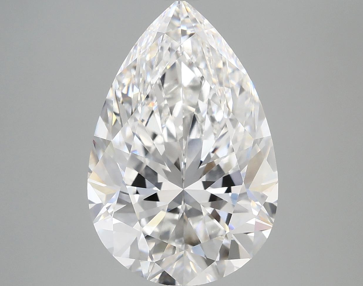 5.06 Carat Pear Shaped Excellent Cut VVS2 IGI Certified Lab Grown Diamond