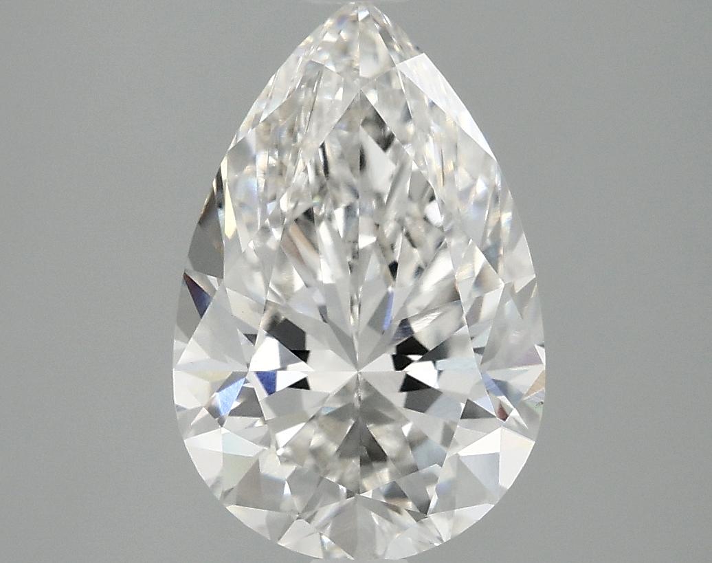 3.09 Carat Pear Shaped Excellent Cut VS1 GSI Certified Lab Grown Diamond