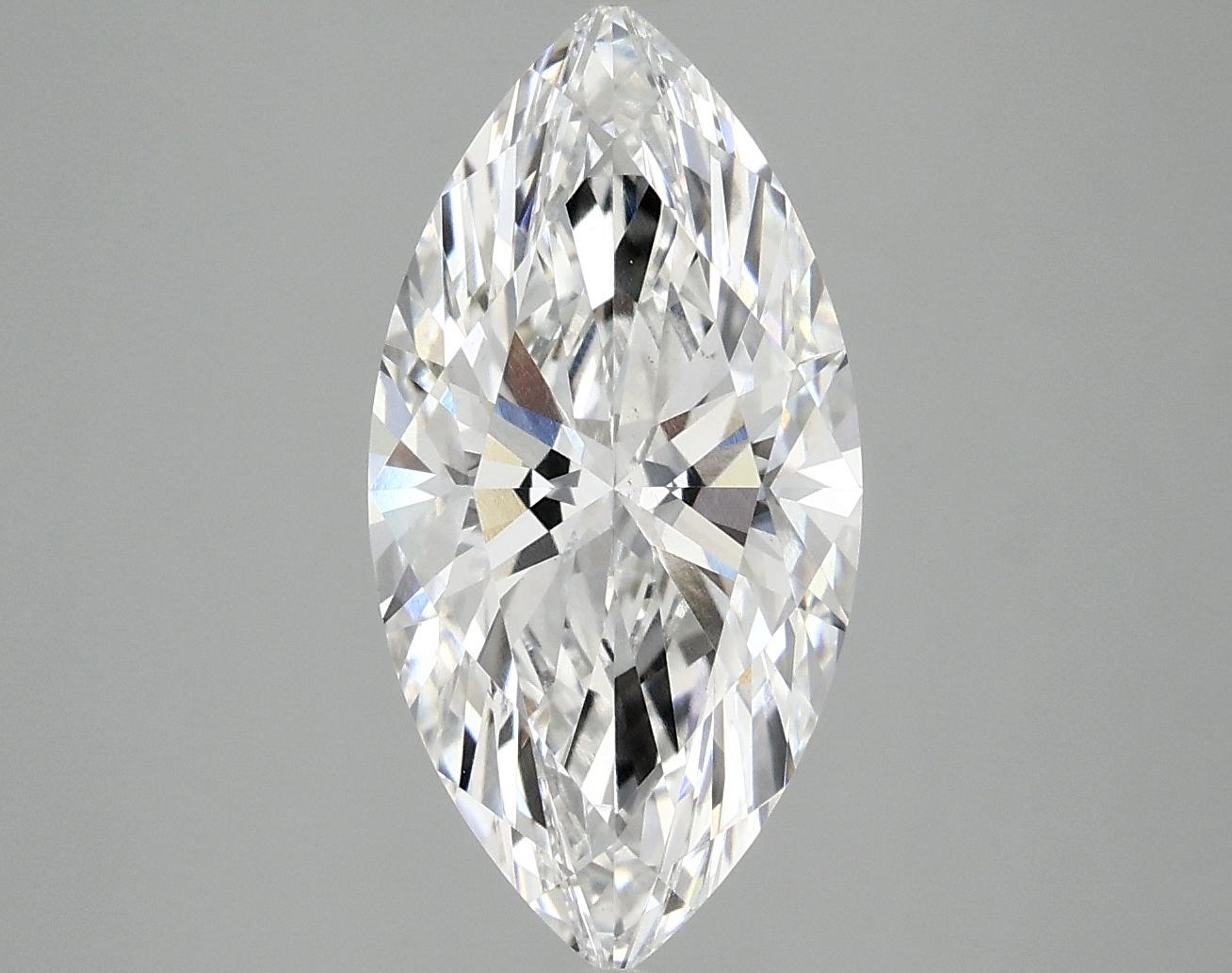 3.09 Carat Marquise Shaped Ideal Cut VS2 IGI Certified Lab Grown Diamond