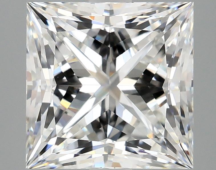 4.18 Carat Princess Shaped Ideal Cut VVS2 IGI Certified Lab Grown Diamond
