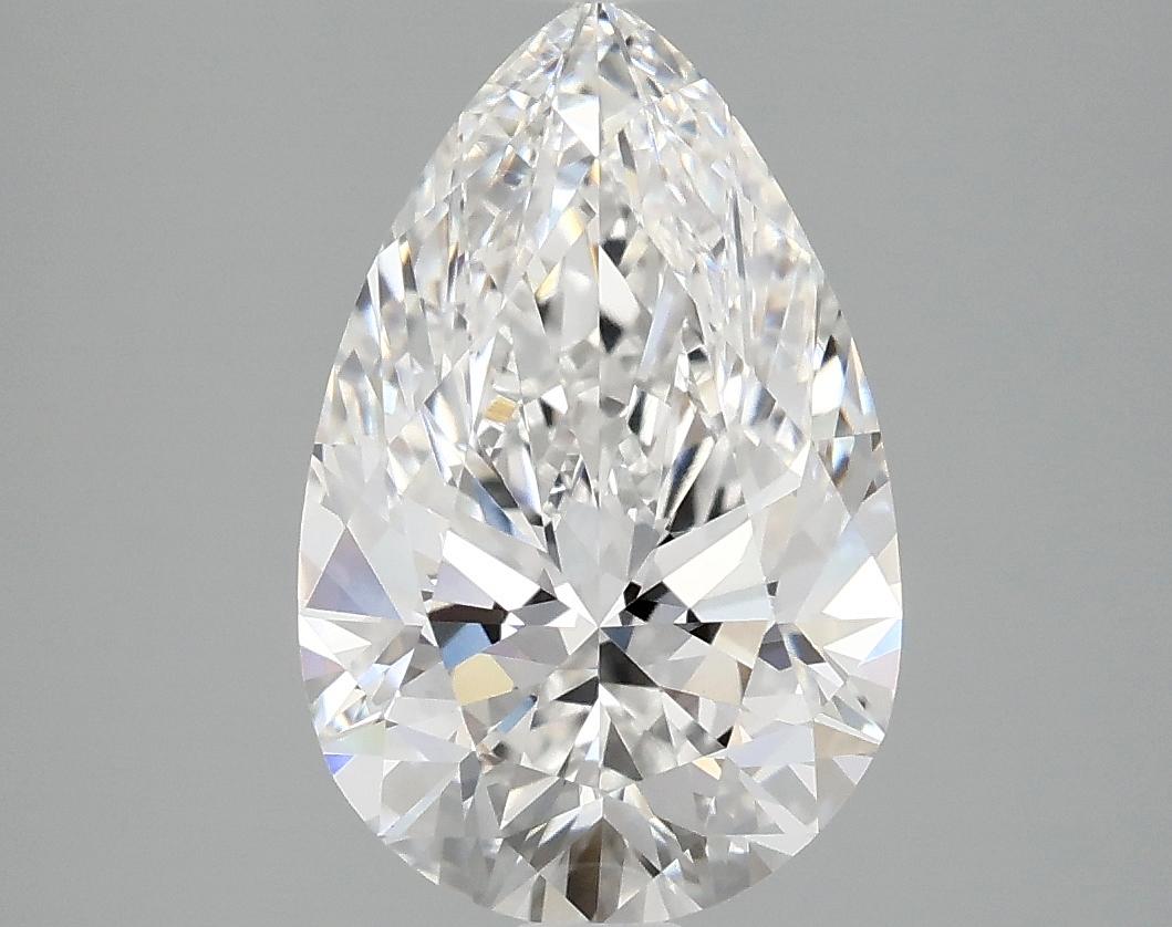 3.05 Carat Pear Shaped Ideal Cut VVS2 IGI Certified Lab Grown Diamond