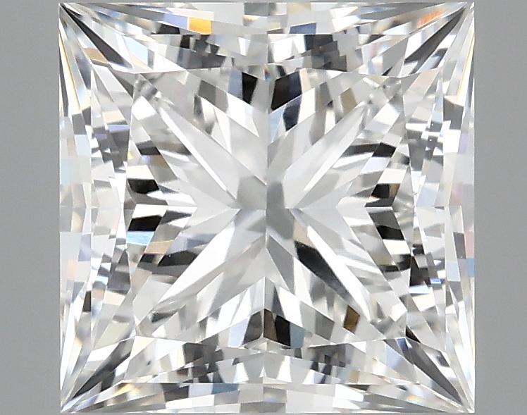 4.14 Carat Princess Shaped Ideal Cut VVS2 IGI Certified Lab Grown Diamond