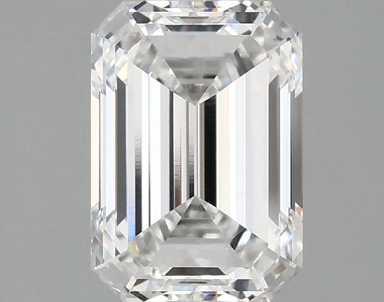2.1 Carat Emerald Shaped Ideal Cut VVS2 IGI Certified Lab Grown Diamond