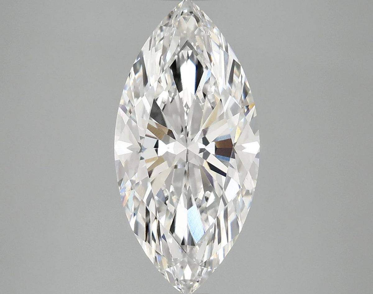 3.04 Carat Marquise Shaped Excellent Cut VVS2 IGI Certified Lab Grown Diamond