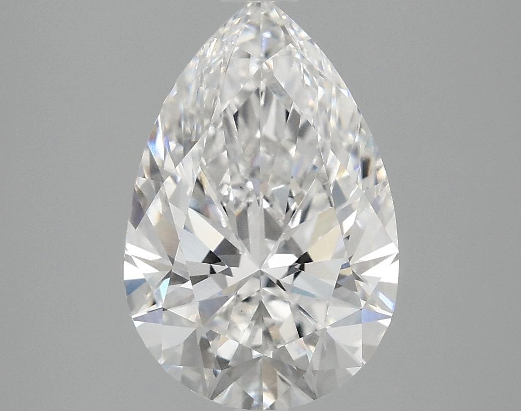3.05 Carat Pear Shaped Excellent Cut VVS2 IGI Certified Lab Grown Diamond
