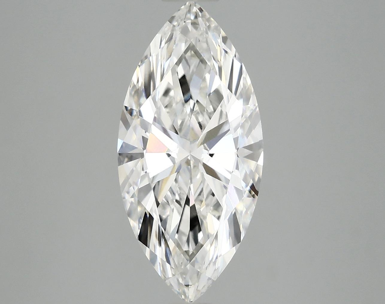 2.8 Carat Marquise Shaped Excellent Cut VVS2 IGI Certified Lab Grown Diamond