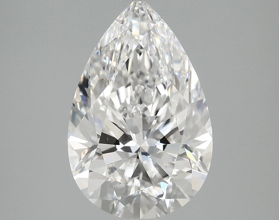 3.08 Carat Pear Shaped Excellent Cut VS1 GSI Certified Lab Grown Diamond