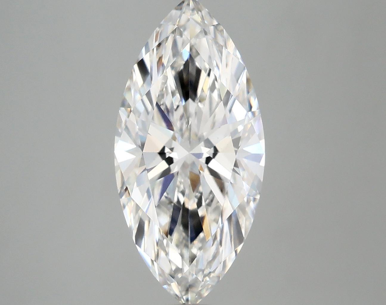 3.02 Carat Marquise Shaped Excellent Cut VVS2 IGI Certified Lab Grown Diamond