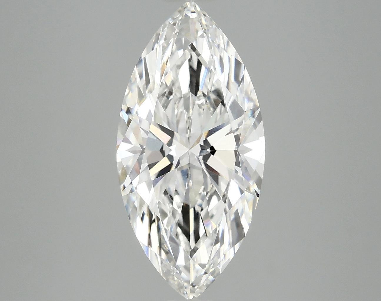 3.08 Carat Marquise Shaped Ideal Cut VVS2 IGI Certified Lab Grown Diamond