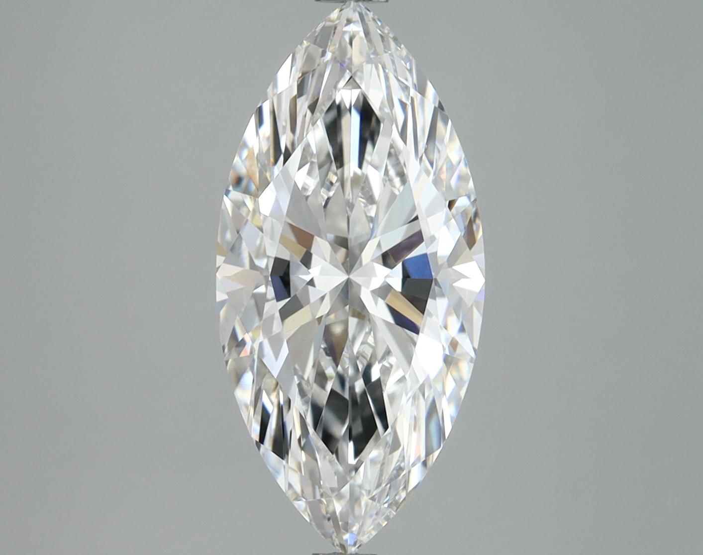 3.08 Carat Marquise Shaped Excellent Cut VVS2 IGI Certified Lab Grown Diamond