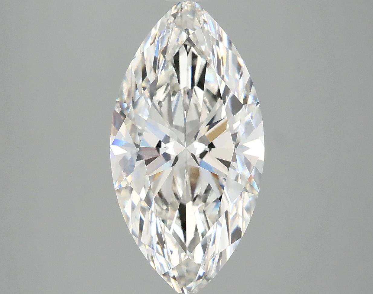 3.03 Carat Marquise Shaped Ideal Cut VVS2 IGI Certified Lab Grown Diamond