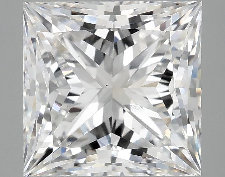 4.09 Carat Princess Shaped Ideal Cut VS2 IGI Certified Lab Grown Diamond