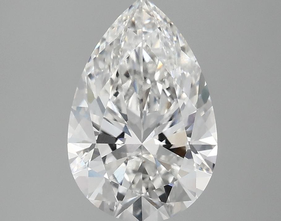 2.07 Carat Pear Shaped Excellent Cut VVS2 IGI Certified Lab Grown Diamond