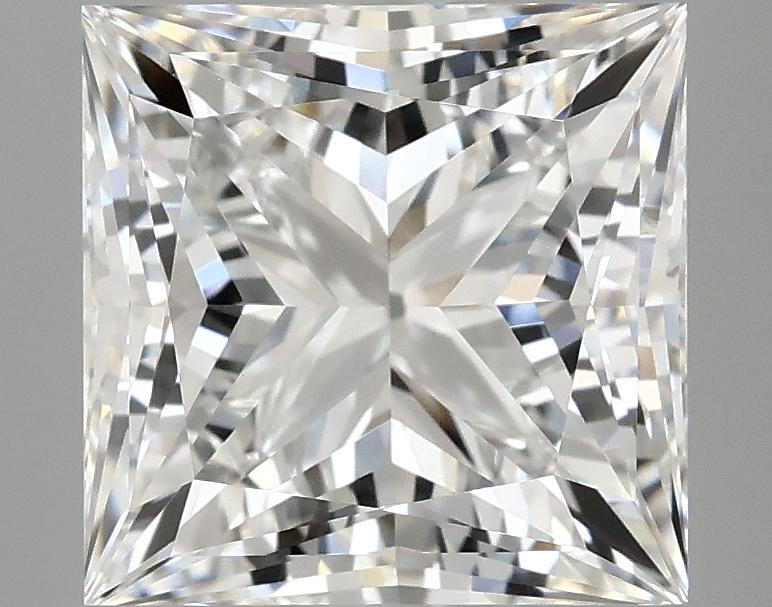 4.04 Carat Princess Shaped Ideal Cut VVS2 IGI Certified Lab Grown Diamond