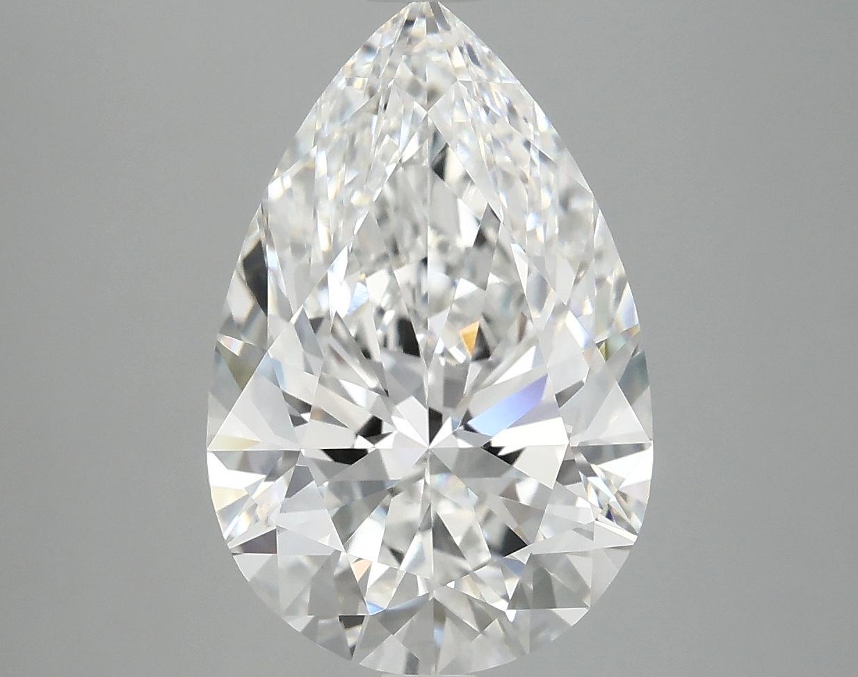 4.85 Carat Pear Shaped Excellent Cut VVS2 IGI Certified Lab Grown Diamond