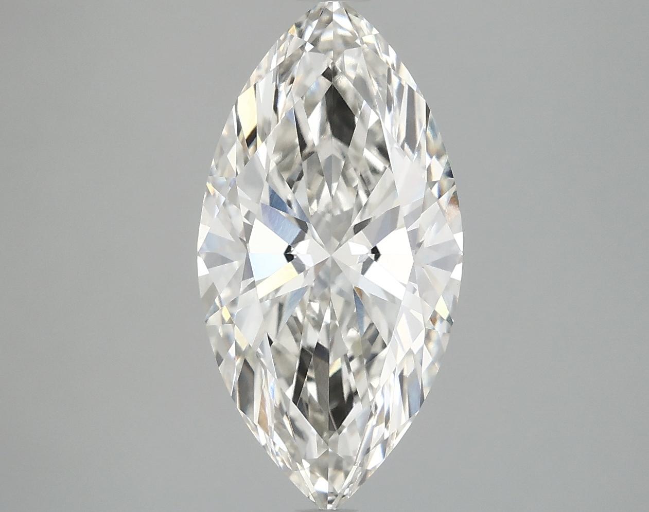 3.01 Carat Marquise Shaped Ideal Cut VVS2 IGI Certified Lab Grown Diamond