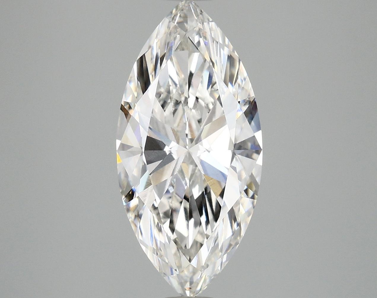 2.97 Carat Marquise Shaped Excellent Cut VVS2 IGI Certified Lab Grown Diamond