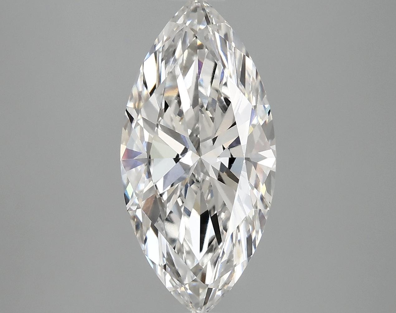 3.03 Carat Marquise Shaped Excellent Cut VVS2 IGI Certified Lab Grown Diamond