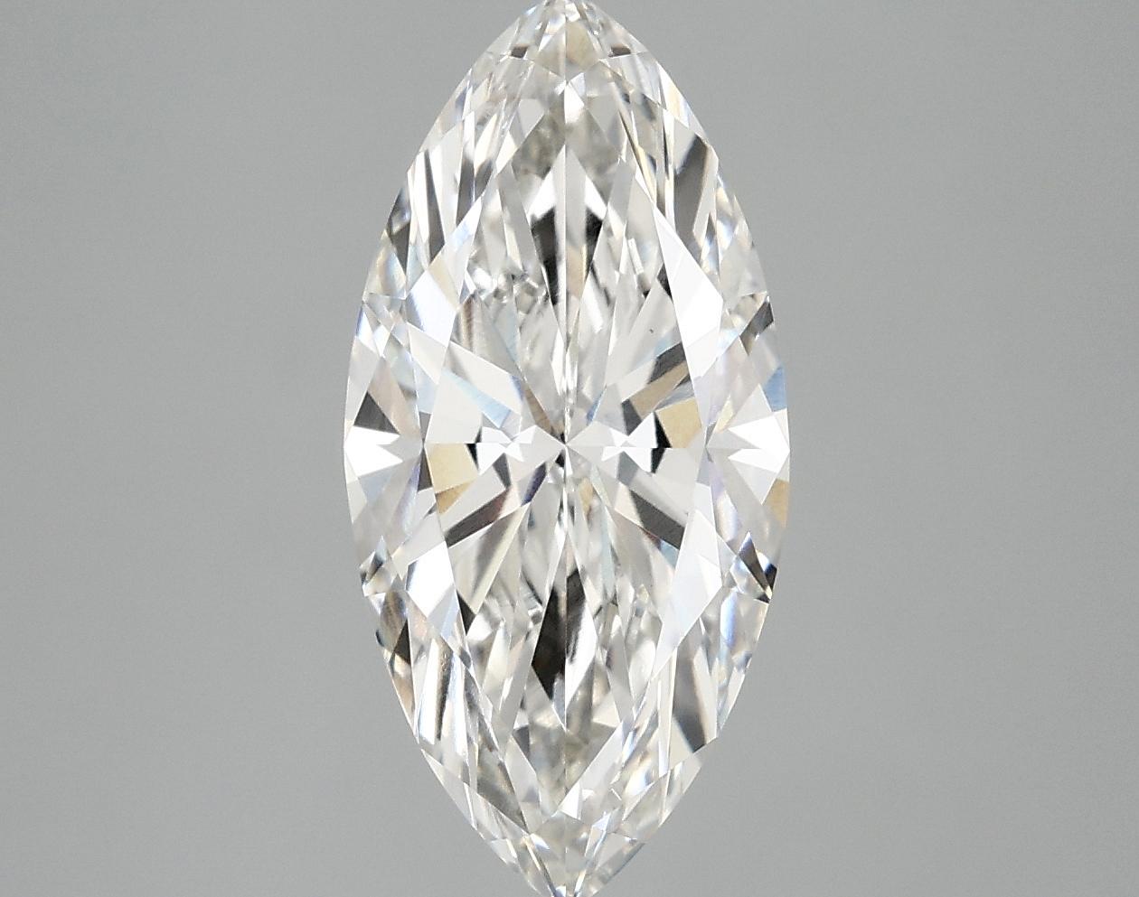 2.82 Carat Marquise Shaped Excellent Cut VVS2 IGI Certified Lab Grown Diamond