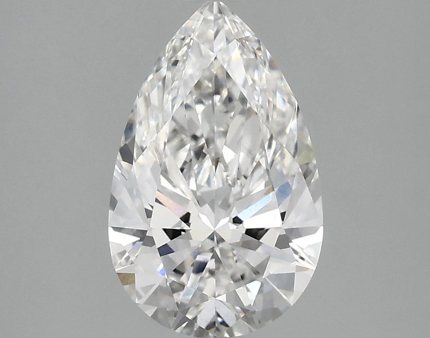 1.55 Carat Pear Shaped Ideal Cut VVS2 IGI Certified Lab Grown Diamond
