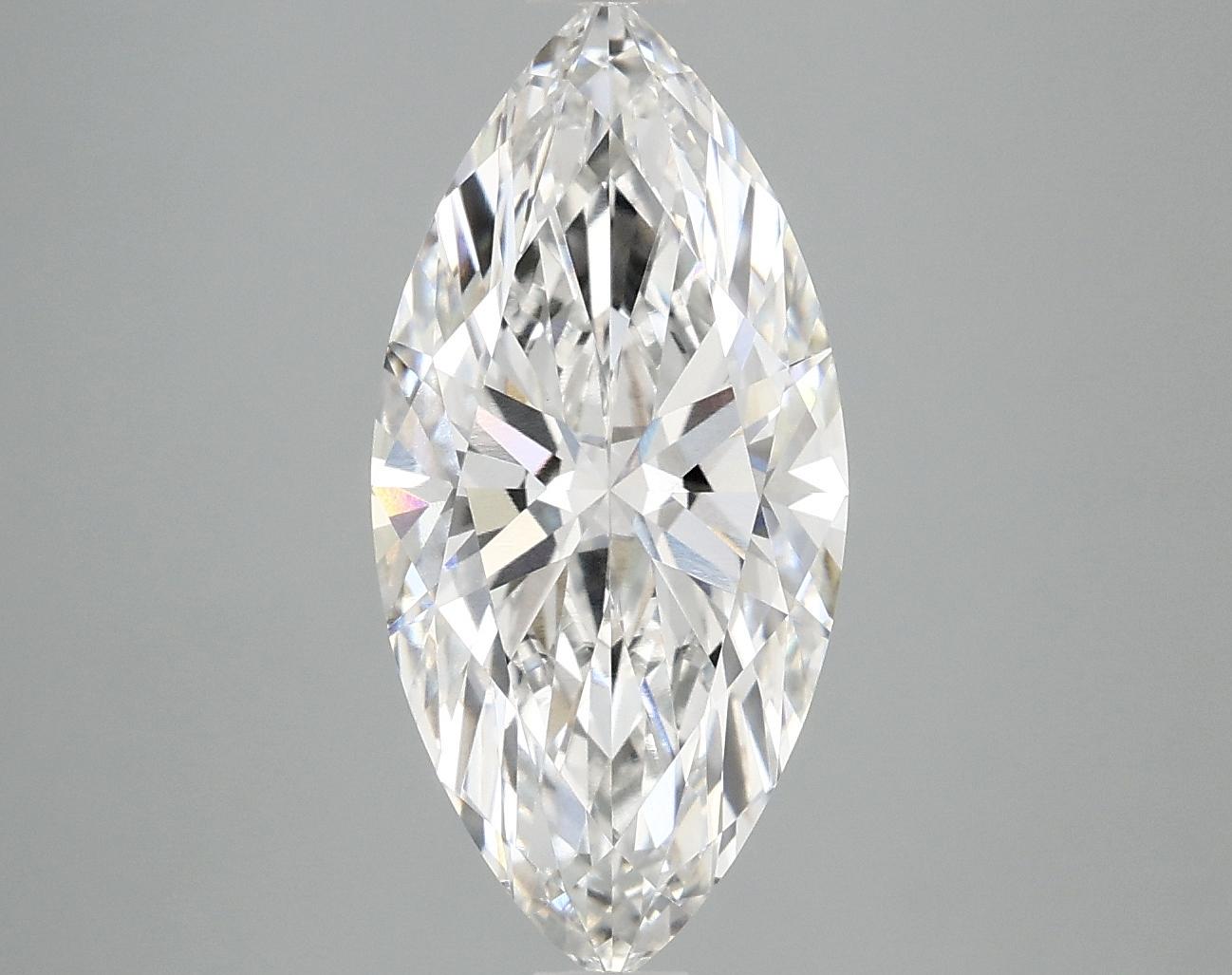 3.06 Carat Marquise Shaped Excellent Cut VVS2 IGI Certified Lab Grown Diamond