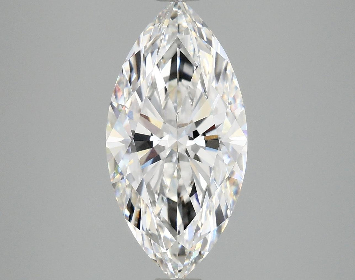 3.09 Carat Marquise Shaped Ideal Cut VVS2 IGI Certified Lab Grown Diamond