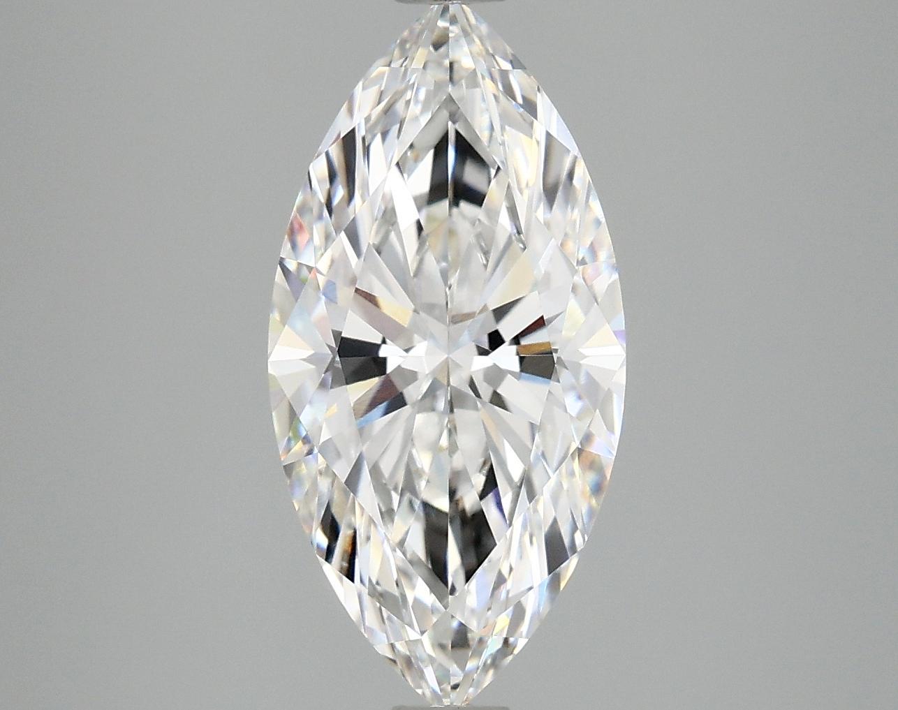 3.09 Carat Marquise Shaped Ideal Cut VVS2 IGI Certified Lab Grown Diamond