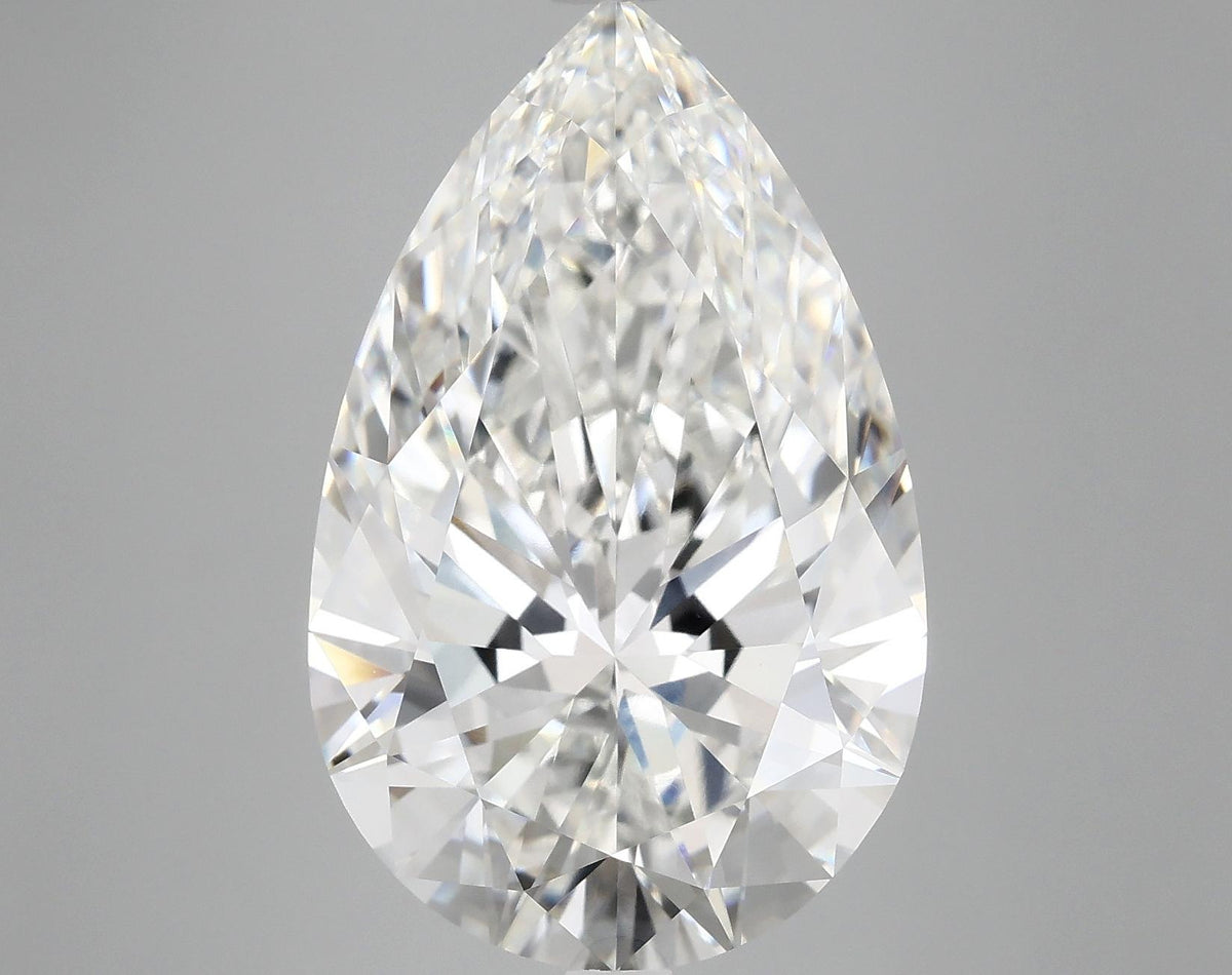 9.7 Carat Pear Shaped Ideal Cut VVS2 IGI Certified Lab Grown Diamond