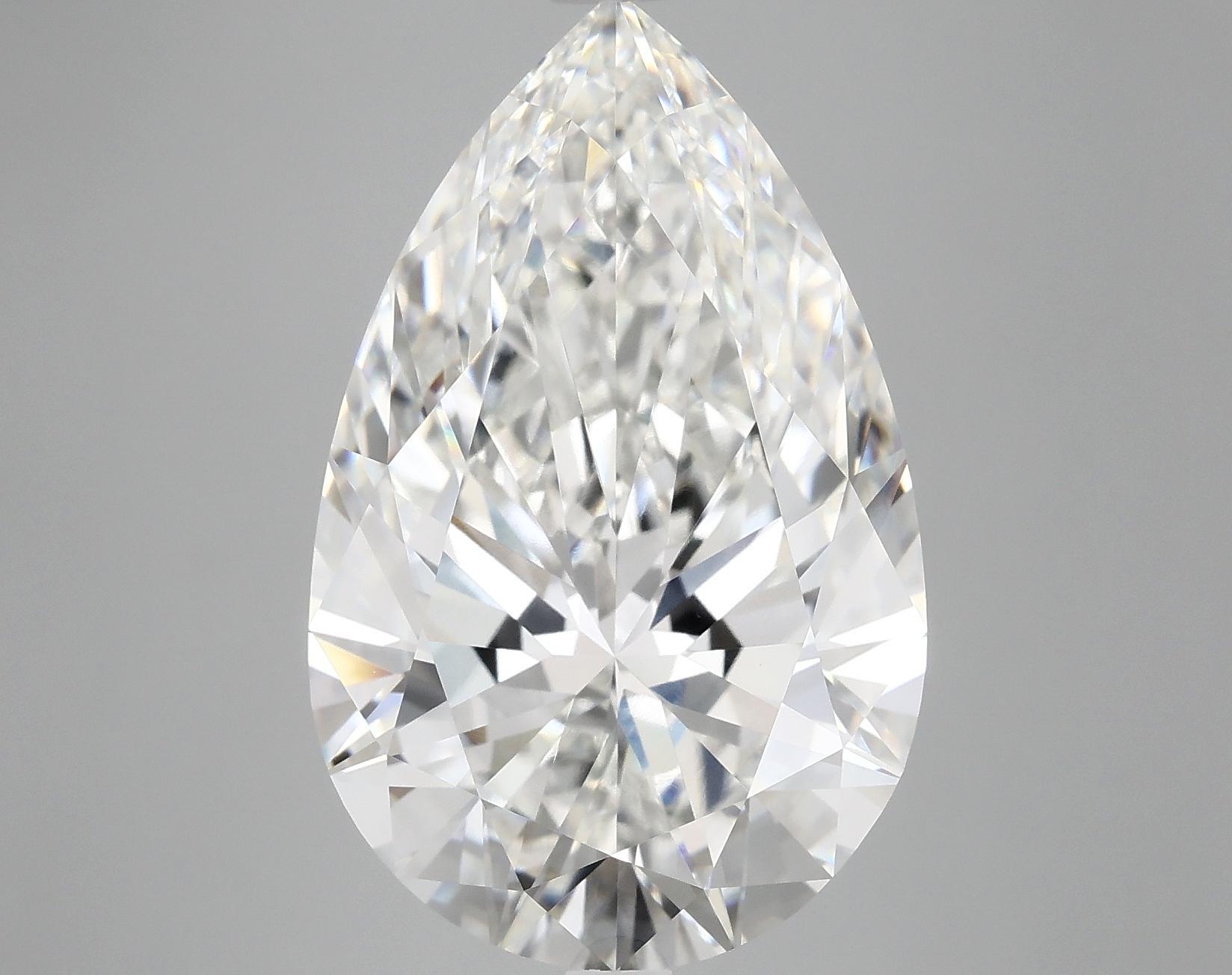 9.7 Carat Pear Shaped Ideal Cut VVS2 IGI Certified Lab Grown Diamond
