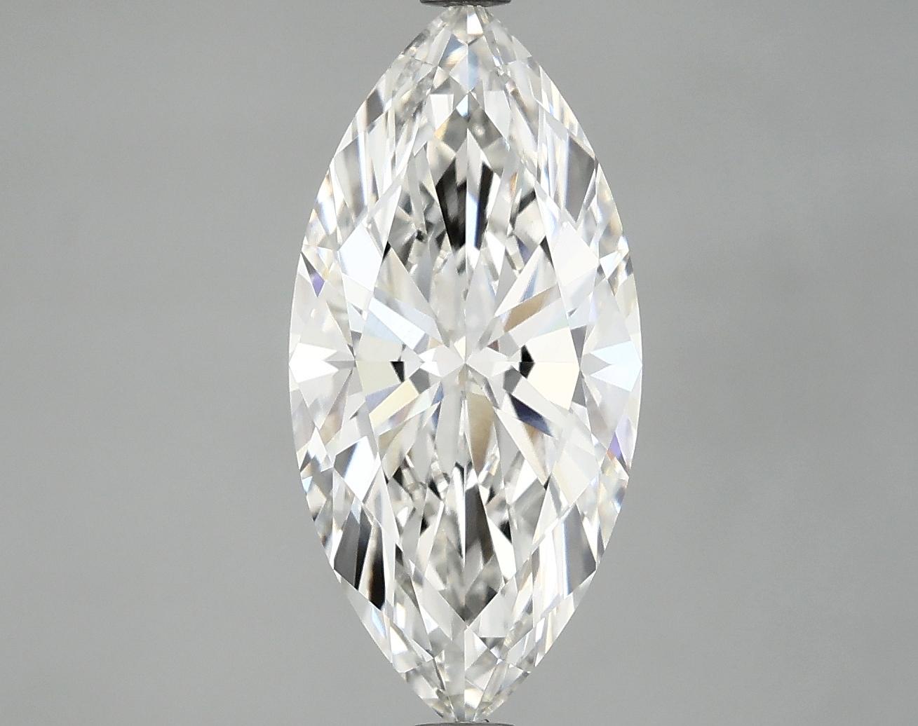3.01 Carat Marquise Shaped Excellent Cut VVS2 IGI Certified Lab Grown Diamond