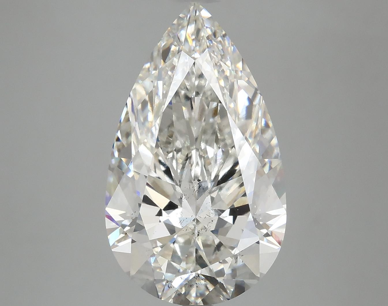 5.12 Carat Pear Shaped Ideal Cut SI1 IGI Certified Lab Grown Diamond
