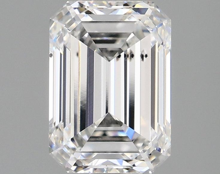 2.06 Carat Emerald Shaped Ideal Cut SI1 IGI Certified Lab Grown Diamond