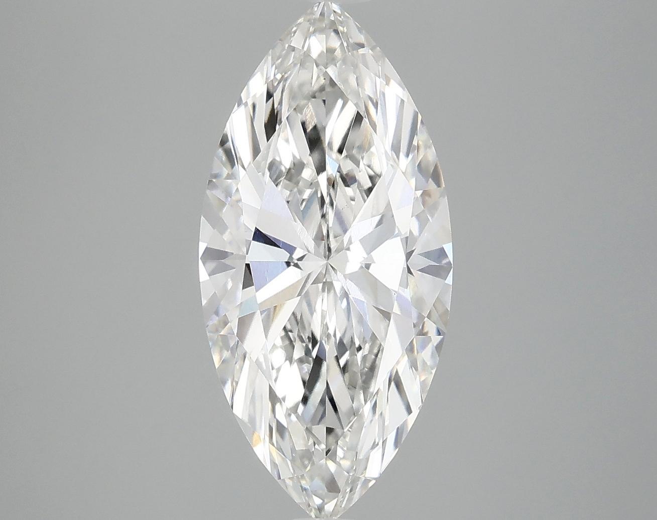 2.9 Carat Marquise Shaped Excellent Cut VVS2 IGI Certified Lab Grown Diamond