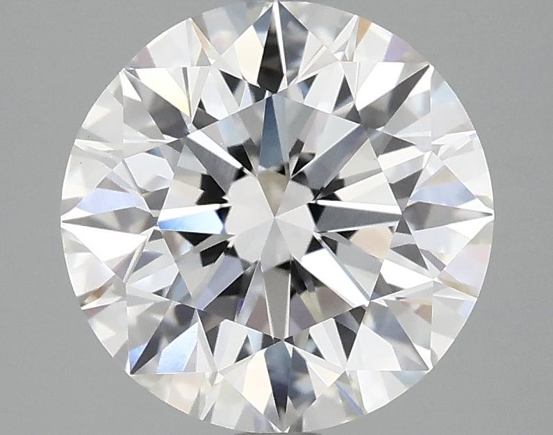 3.07 Carat Round Shaped Excellent Cut VVS2 IGI Certified Lab Grown Diamond