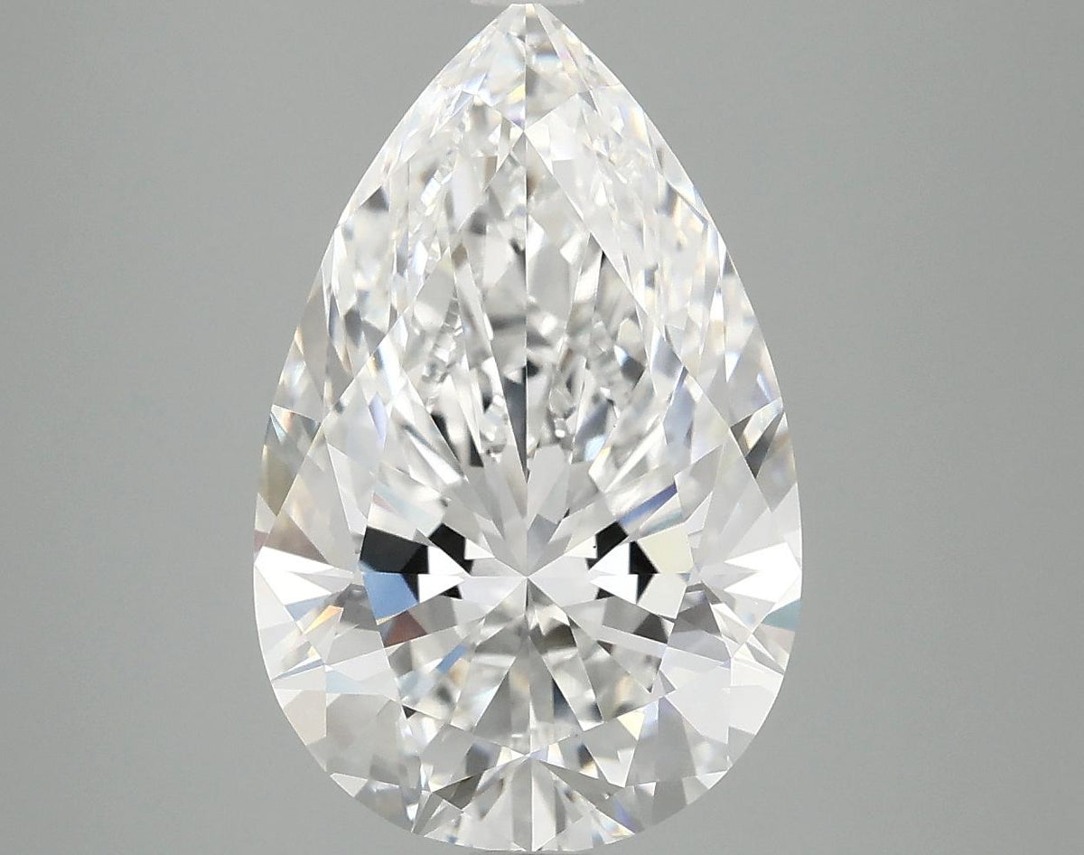 4.9 Carat Pear Shaped Ideal Cut VVS2 IGI Certified Lab Grown Diamond