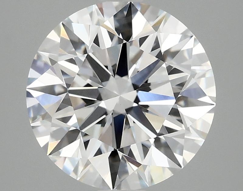 3.07 Carat Round Shaped Excellent Cut VVS2 IGI Certified Lab Grown Diamond