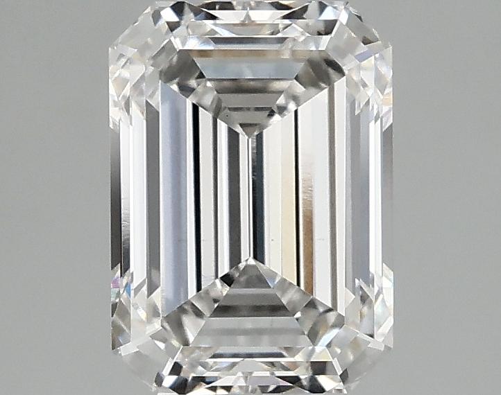 2.1 Carat Emerald Shaped Ideal Cut VS1 IGI Certified Lab Grown Diamond