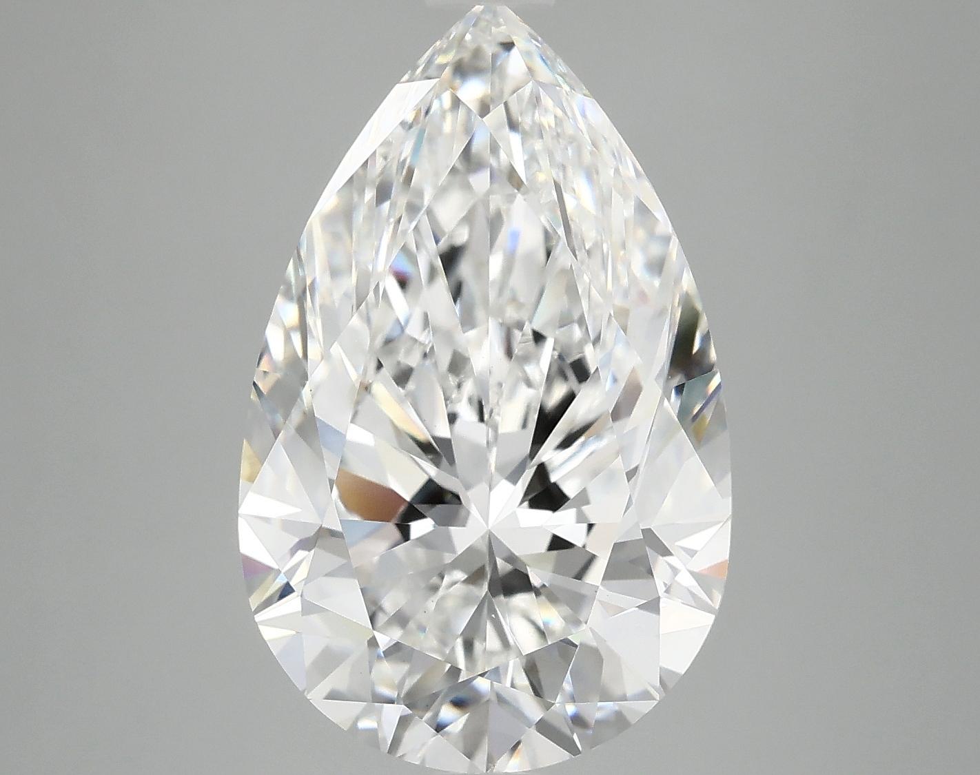 7.18 Carat Pear Shaped Ideal Cut VVS2 IGI Certified Lab Grown Diamond