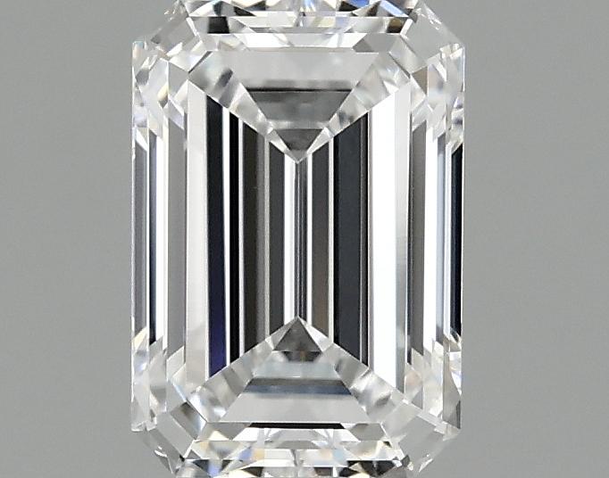 0.98 Carat Emerald Shaped Ideal Cut VVS2 IGI Certified Lab Grown Diamond