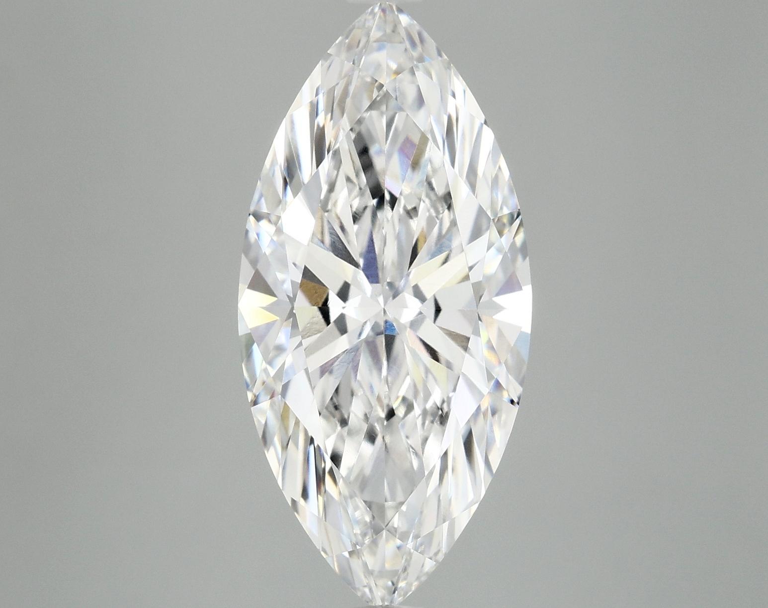4.81 Carat Marquise Shaped Excellent Cut VVS2 IGI Certified Lab Grown Diamond