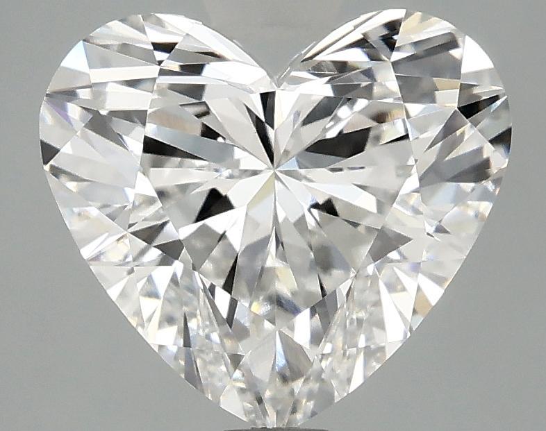 3.09 Carat Heart Shaped Ideal Cut VVS2 IGI Certified Lab Grown Diamond
