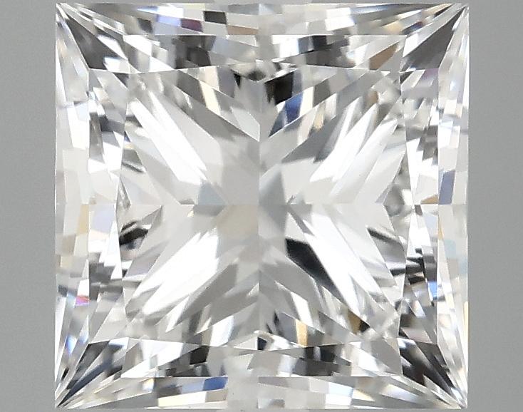 4.07 Carat Princess Shaped Ideal Cut VVS2 IGI Certified Lab Grown Diamond