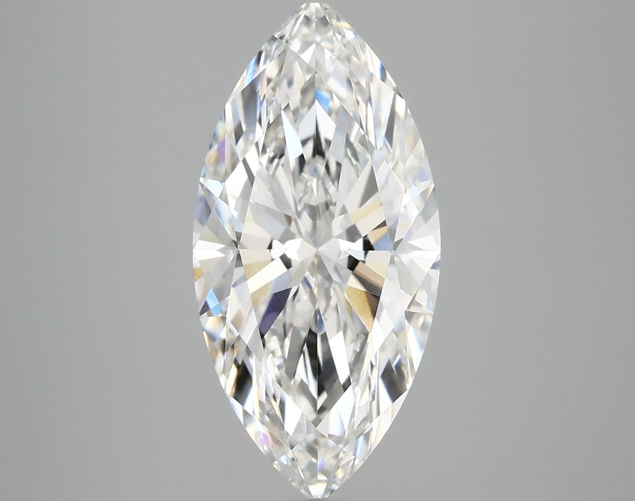 3.02 Carat Marquise Shaped Excellent Cut VVS2 IGI Certified Lab Grown Diamond