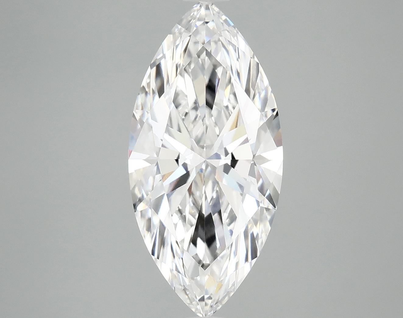 2.9 Carat Marquise Shaped Excellent Cut VVS2 IGI Certified Lab Grown Diamond