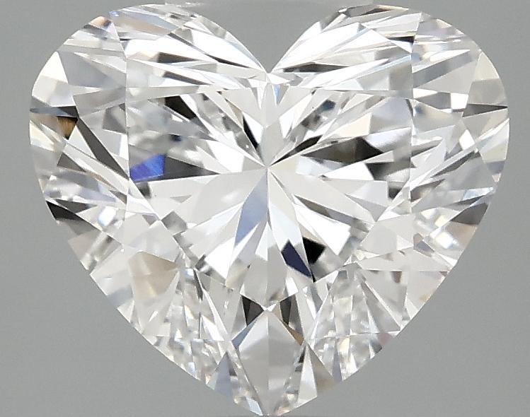 3.01 Carat Heart Shaped Ideal Cut VVS2 IGI Certified Lab Grown Diamond