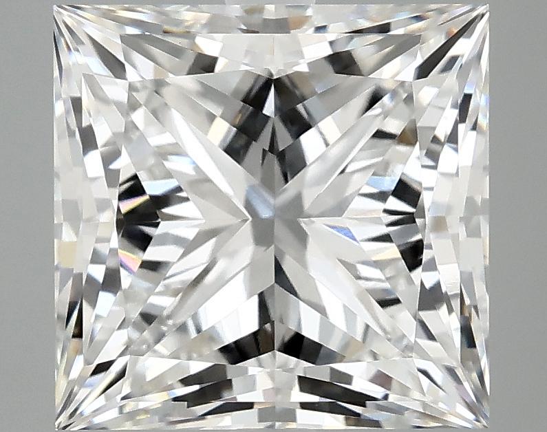 5.05 Carat Princess Shaped Ideal Cut VVS2 IGI Certified Lab Grown Diamond